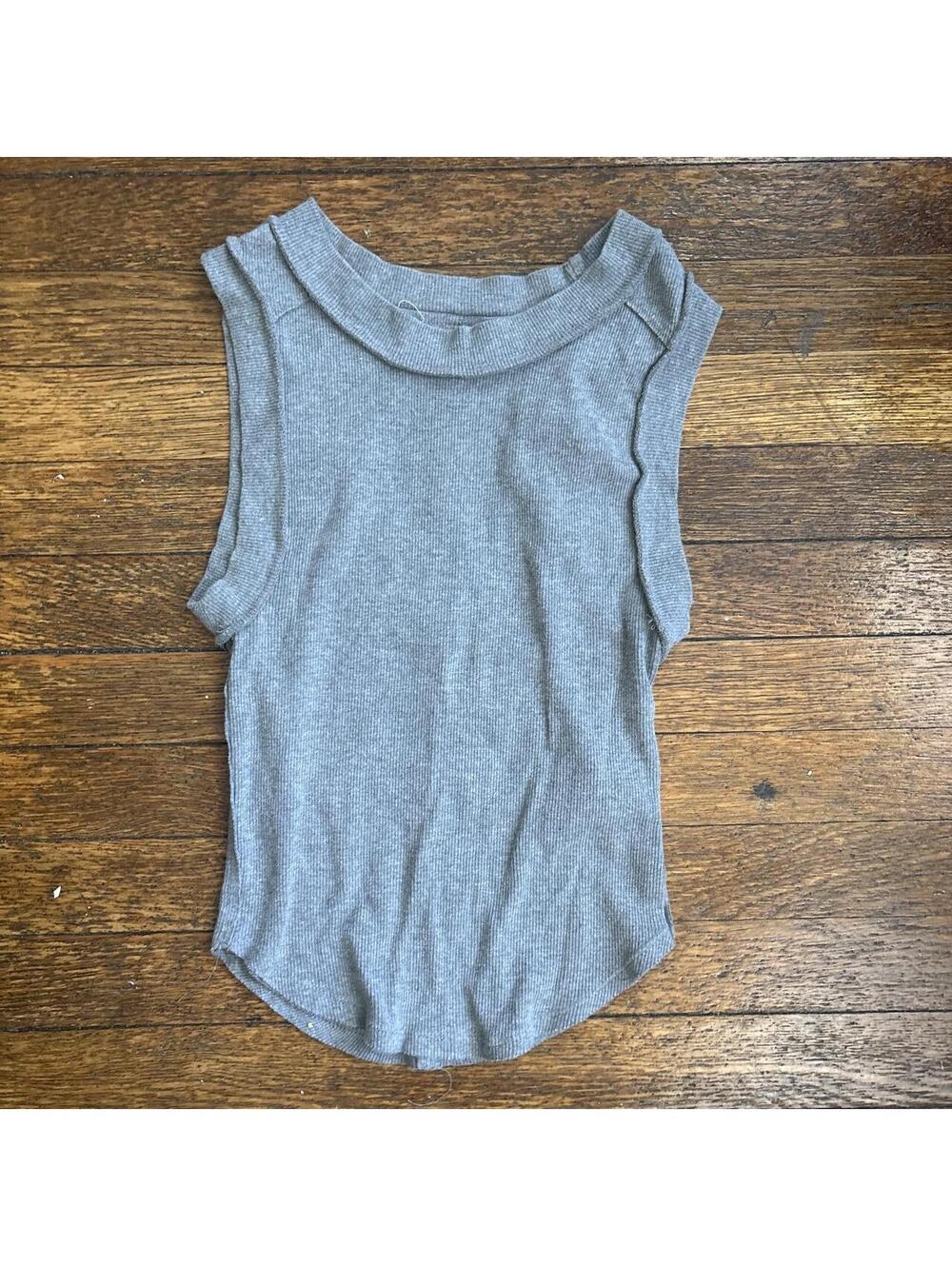 Free People Women's Grey Vests-tanks-cami